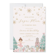 Invitación de cumpleaños número 1 del ballet Casca