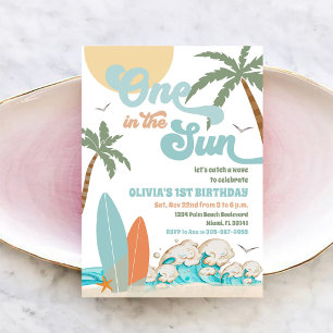 Invitación de Cumpleaños número 1 en la Playa