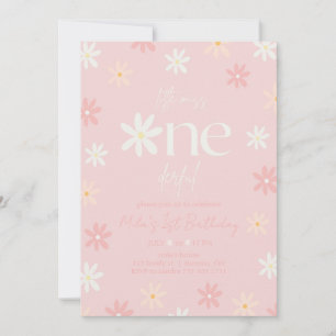 Invitación de cumpleaños número 1 estilo boho retr