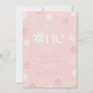 Invitación de cumpleaños número 1 estilo boho retr