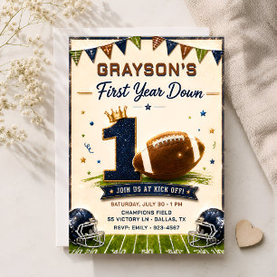 Invitación de cumpleaños número 1 First Year Down