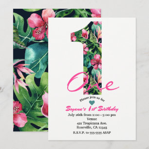 Invitación de cumpleaños número 1 uno primero 1º c