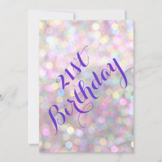 Invitación de cumpleaños número 21