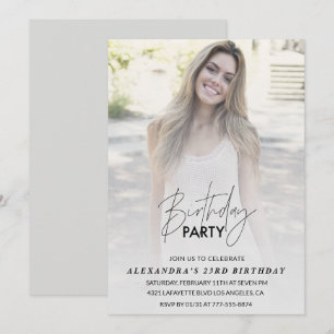 Invitación de cumpleaños número 23 Fiesta de cumpl