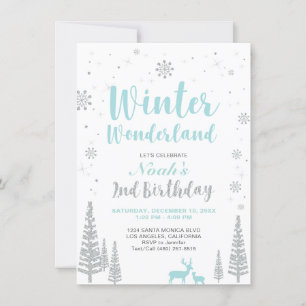 Invitación de cumpleaños número 2 - Bosque de invi