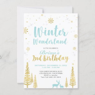 Invitación de cumpleaños número 2 - Bosque de invi