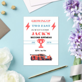 Invitación de cumpleaños número 2 'Creciendo demas