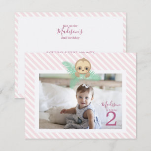 Invitación de cumpleaños número 2 de Bebé Perezoso