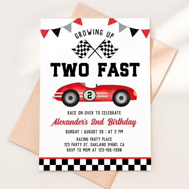 Invitación de cumpleaños número 2 de Dos Autos de  (Subido por el creador)