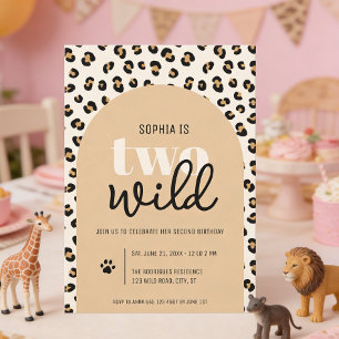 Invitación de cumpleaños número 2 de Dos Niñas Sal