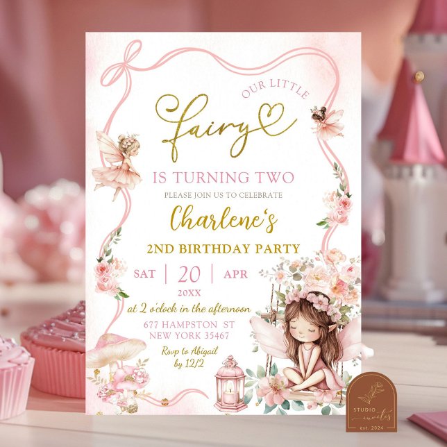 Invitación de cumpleaños número 2 de Hada (Subido por el creador)