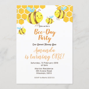 Invitación de cumpleaños número 2 de Honey Little 