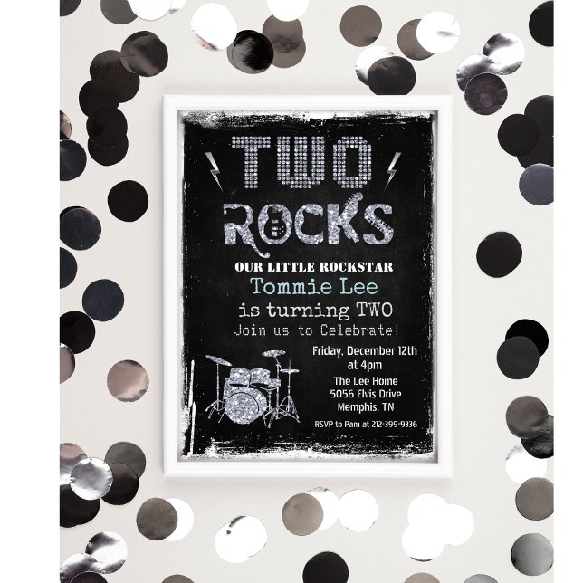 Invitación de cumpleaños número 2 de Two Rocks Roc (Subido por el creador)