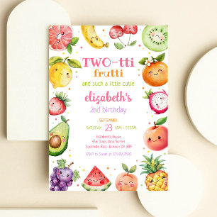 Invitación de cumpleaños número 2 de Two-tti Frutt
