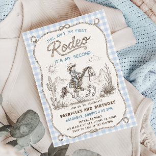 Invitación de cumpleaños número 2 de vaquero occid
