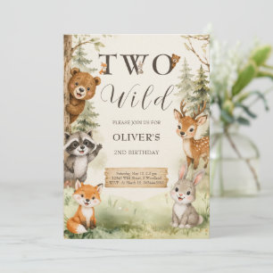 Invitación de cumpleaños número 2 de Watercolor Ru