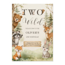 Invitación de cumpleaños número 2 de Watercolor Ru
