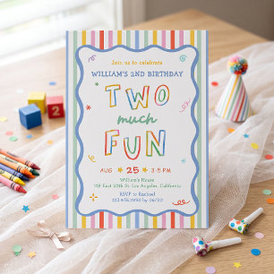 Invitación de cumpleaños número 2 divertidísima
