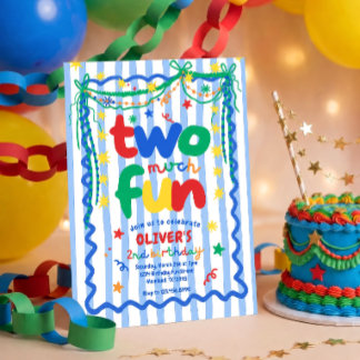 Invitación de cumpleaños número 2 divertidísima pa