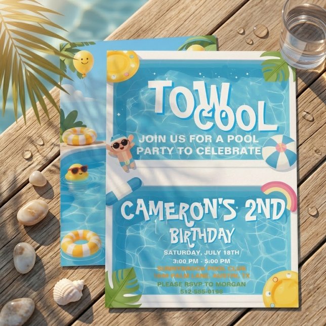 Invitación de cumpleaños número 2 para fiesta en l (Subido por el creador)