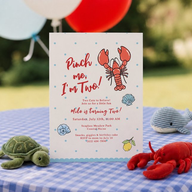 Invitación de cumpleaños número 2 Pinch Me I'm Two (Subido por el creador)
