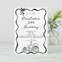 Invitación de cumpleaños número 30