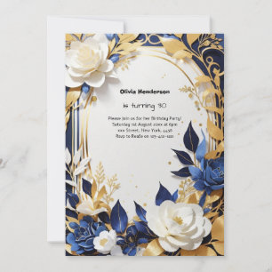 Invitación de cumpleaños número 30 del personaliza