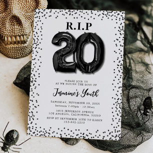 Invitación de cumpleaños número 30 'DEP a mis vein
