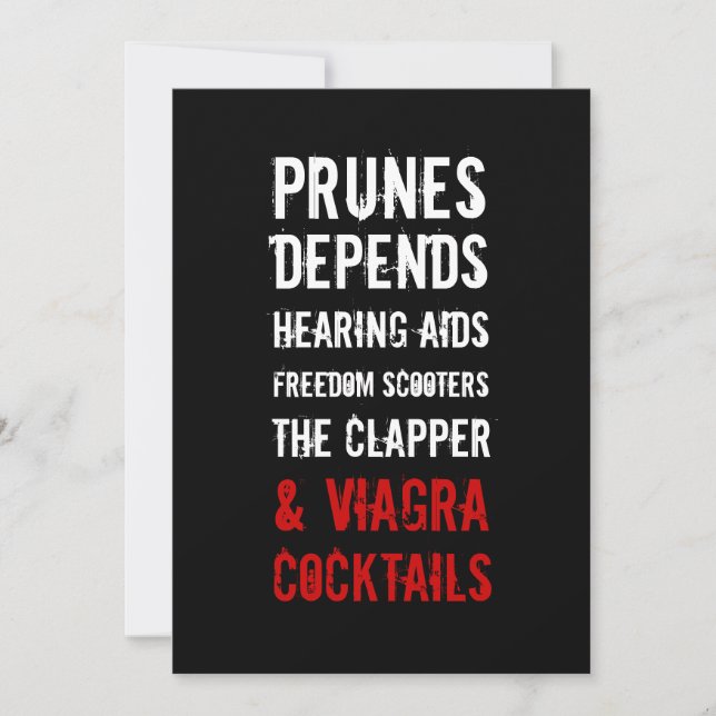 Invitación de cumpleaños número 30 - Gezers y viej (Anverso)