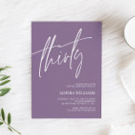 Invitación de cumpleaños número 30 Minimalista de<br><div class="desc">*** Por favor introduzca H013 en la búsqueda de la tienda para encontrar todos los artículos coincidentes *** O visite nuestra colección Minimalista Polvorienta. *** Este diseño de alta calidad es fácil de personalizar para que coincida con tus colores, estilos y temas bodas. Para una mayor personalización, haga clic en...</div>