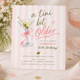 Invitación de cumpleaños número 30 un poquito más