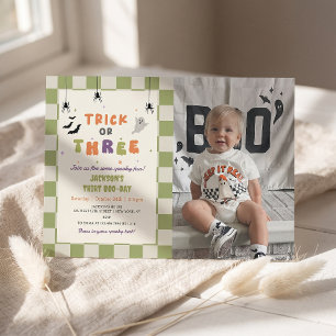  Invitación de cumpleaños número 3 con foto colori