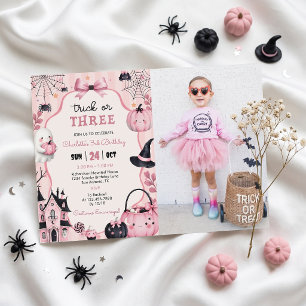 Invitación de cumpleaños número 3 de niña de calab