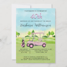 Invitación de cumpleaños número 40 con tema de gol