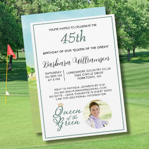 Invitación de cumpleaños número 45 con tema de gol