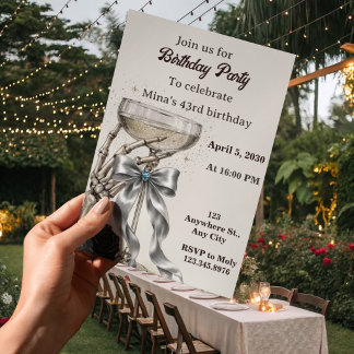 invitación de cumpleaños número 46 para mujeres