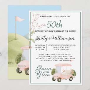 Invitación de cumpleaños número 50 con tema de gol