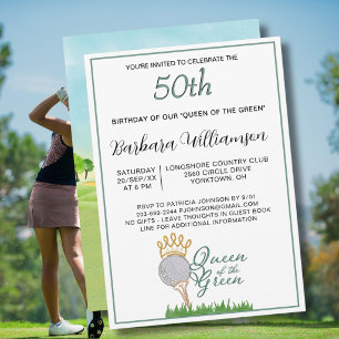 Invitación de cumpleaños número 50 con tema de gol