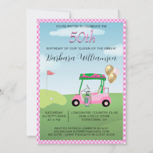 Invitación de cumpleaños número 50 con tema de gol