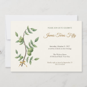 Invitación de cumpleaños número 50 de Rama de Noga