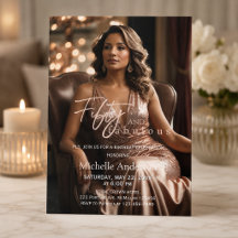 Invitación de cumpleaños número 50 estilo revista