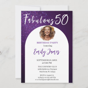 invitación de cumpleaños número 50 para mujer