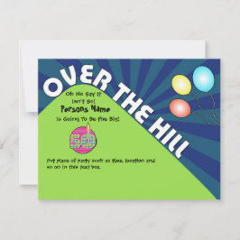 Invitación de cumpleaños número 50 personalizable 