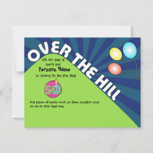 Invitación de cumpleaños número 50 personalizable 