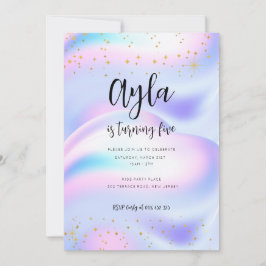 Invitación de cumpleaños número 5 de la Princesa B