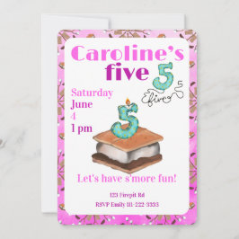 Invitación de cumpleaños número 5: ¡Divirtámonos c