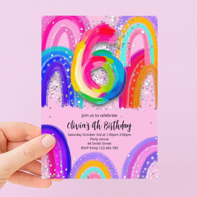 Invitación de cumpleaños número 6 (Subido por el creador)