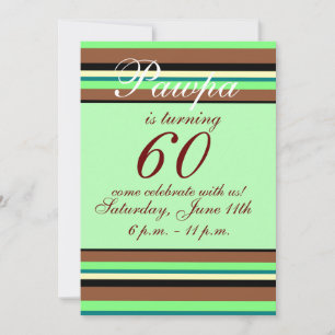 Invitación de cumpleaños número 60