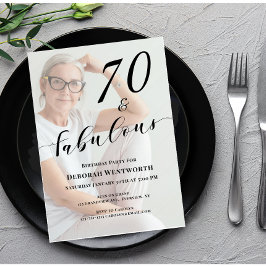 Invitación de cumpleaños número 60 con guión de fo