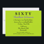 Invitación de cumpleaños número 60 de Surprise<br><div class="desc">POR FAVOR, CONTACTE CONMIGO SI NECESITAS AYUDA CON ESTA PLANTILLA. ¡Hola! Gracias por visitar Donna Gotlib Designs y ver todo lo que tenemos que ofrecer. Sé que tienes opciones cuando estás comprando y te gustaría saber que aprecio tu negocio. Mira otros artículos que he creado y leo a continuación para...</div>